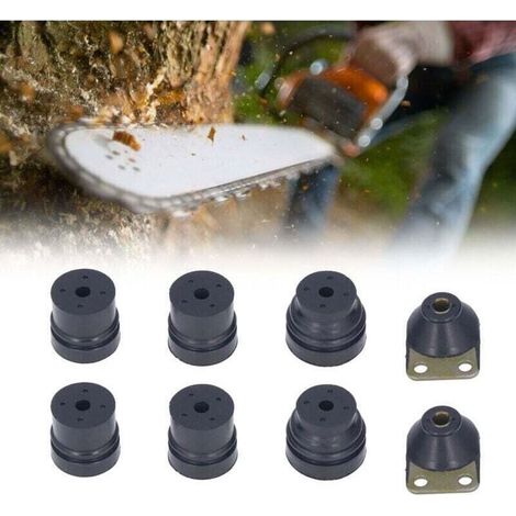 Amortisseurs de tronçonneuse 1121 790 9901/1121 790 9912/1121 790 9909 compatibles avec Stihl 026 024 MS240 MS260, tampons en caoutchouc pour tronçonneuse, lot de 4 supports de tampon compatibles (kit (1/4)