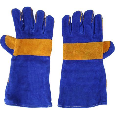 Gants de soudure en cuir de vache résistants à haute température pour jardinage entretien entrepôt (1/5)