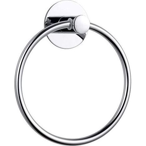 Anneau porte-serviettes rond chromé sans poinçon en acier inoxydable porte-serviettes porte-serviettes porte-serviettes porte-serviettes (1/4)