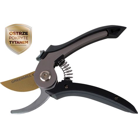 Greenmill Profi-Gartenschere mit Titanklinge UP0055T
