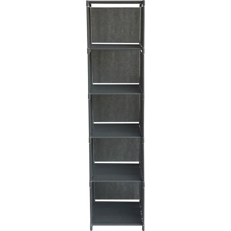 Estantería cúbica de 5 niveles, multifuncional, ideal para libros, zapatos, juguetes, plantas y decoración. Perfecta para dormitorios, oficinas o cocinas. (1/5)