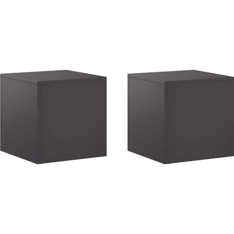 Support de Plante 2 pcs Noir 40 x 40 x 40 cm Acier vidaXL
