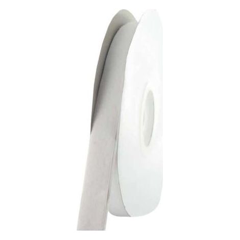Bande adhésive auto-agrippante boucle 25mm x 25m – Blanc – Amovible et repositionnable – Pour supports papier, bois et métal (1/3)
