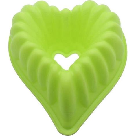Moule à Gâteau en Silicone en Forme de Cœur, Antiadhésif pour Pâtisserie (1/4)