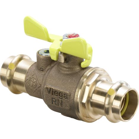 Robinet à bille de gaz avec SC Profipress G 2671 en 22 mm