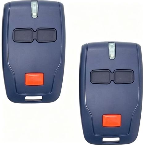 XTRELAMP-Lot de 2 émetteurs manuels 433 MHz à code roulant pour volet roulant – 4 canaux – compact et léger (1/4)