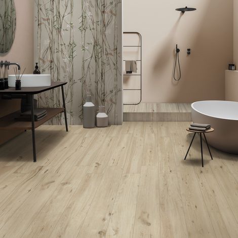 Gres Porcelánico Efecto Madera Rústica Blanco Mate 20X120 - EPWE275 (Ceramishop.es) (1/5)