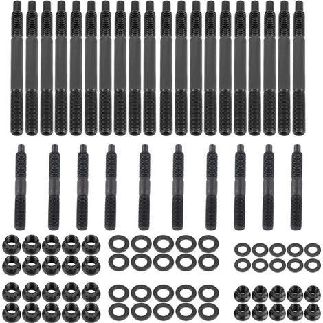Kit de goujons de culasse, 1 jeu Kit de Goujon de Cylindre de voiture Goujon de Culasse en acier inoxydable pour moteurs LS1 LS3 5.3L 5.7L 6.0L 2004 (1/5)