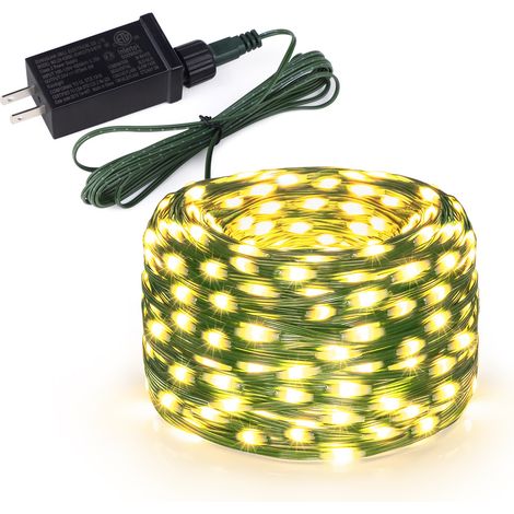 Guirlande lumineuse d'extérieur 200 LED, 20 mètres, 8 modes, étanche IP67, idéale pour terrasse, jardin, arrière-cour, décoration, couleur chaude [Classe d'efficacité énergétique G] (1/5)