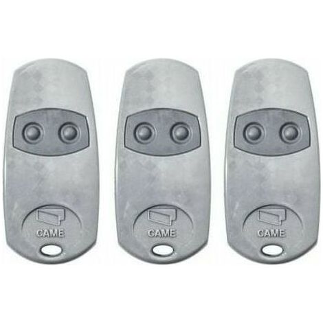 Telecommande d'origine Came TOP432EE 3 pieces. Frequence de code fixe 433,92 MHz