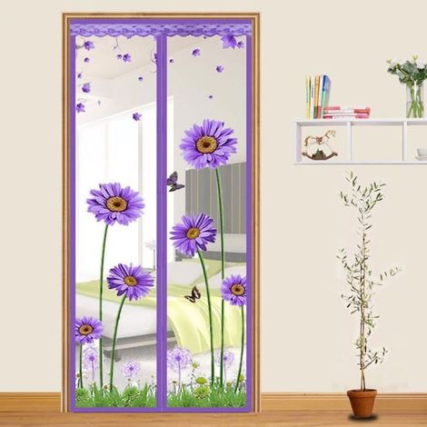 Magnetisches Moskitonetz für Türen und Fenster, magnetischer Schiebefensterschutz, magnetischer Türvorhang, 90 x 210 cm (1/5)