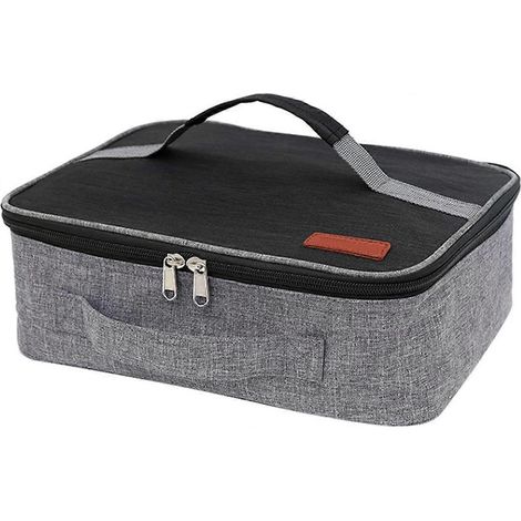 Petit sac à lunch isotherme réutilisable pour femmes et hommes, mini-boîte à lunch thermique, sac isotherme portable pour le travail, les pique-niques et les voyages, idéal pour les collations et le d (1/5)