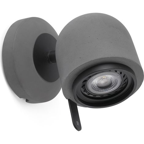 Faro Stone-1 - Projecteur mural réglable intérieur à 1 lumière, gris, GU10