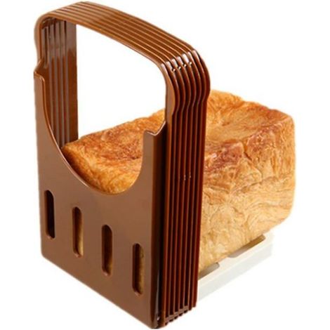 Trancheuse à pain - Abs Compact Pliable Pain Sandwich Toast Pain Trancheuse Ménage Tranche Outil De Cuisson Pain Tranche Rack