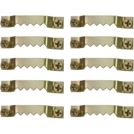 50 Pièces Accroche Tableau Crochets Cadre Photo Kit de Suspension pour Cadre Photo Attache Cadre à Double Trou Métal pour Fixation Photo Suspendue Cadre Affiche Toile Ouvrage