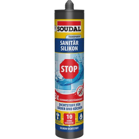 Soudal Sanitär-Silikon Schimmelstop transparent 300 ml Dichtmaterialien