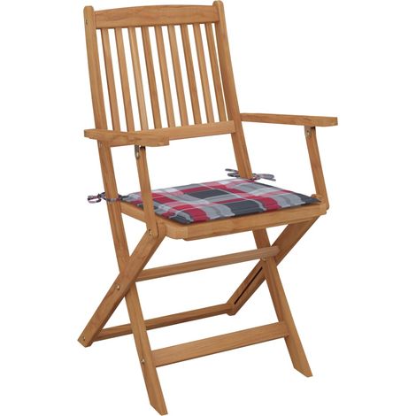 Maison Exclusive - Klappbare Gartenstühle 6 Stk. mit Kissen Massi (1/5)
