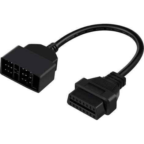 Adaptateur OBD2 22 broches vers 16 broches, câble de diagnostic pour connecteur auto (1/5)