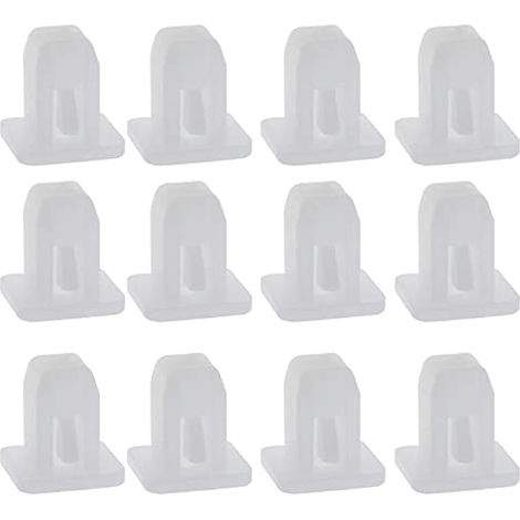 Clip de retenue de pare-chocs pour trou carré 8 mm, attache plastique blanc, lot de 30, compatible Land Rover (1/4)