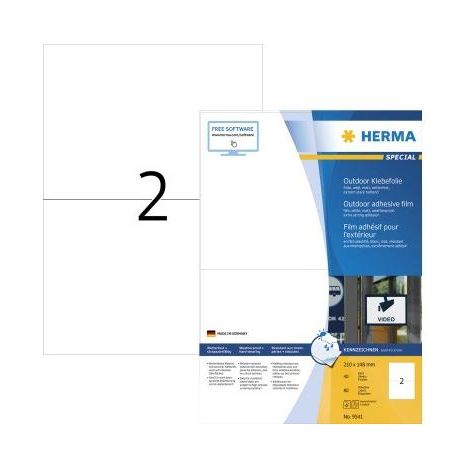 HERMA Etik. A4 Outdoor Klebefolie weiß 210x148 mm    80 St. (9541) (1/5)
