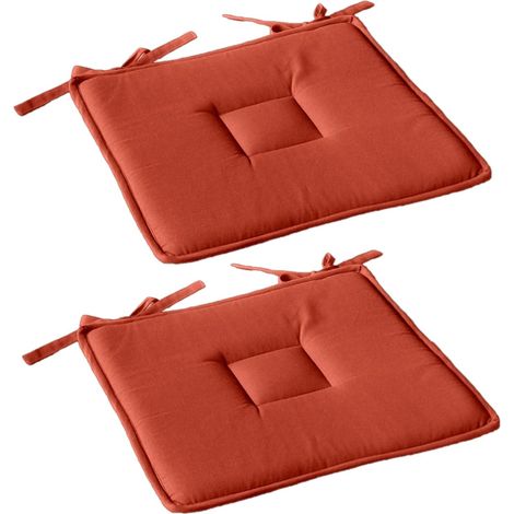Lot de 2 galettes de chaise en coton PANAMA (1/3)