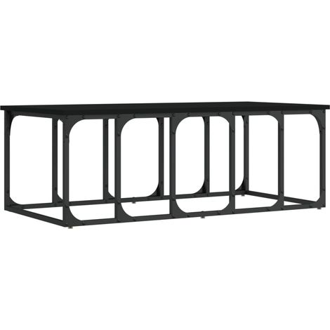 Maison Exclusive - Couchtisch Schwarz 100x50x35,5 cm Holzwerkstof