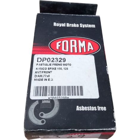 Pastigle freno moto per kymco spike 100/125 (1/3)