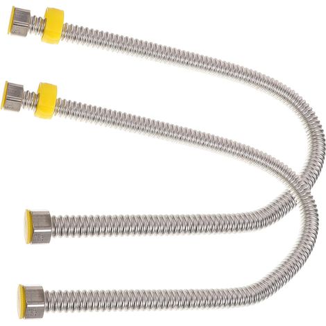 2 Pieces Corrugated Home Resistant Steel Flexible Pressure Heater