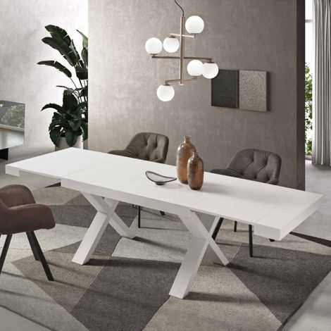 Tavolo allungabile a 260 cm con struttura in laminato PARIDE BIANCO FRASSINO (1/3)