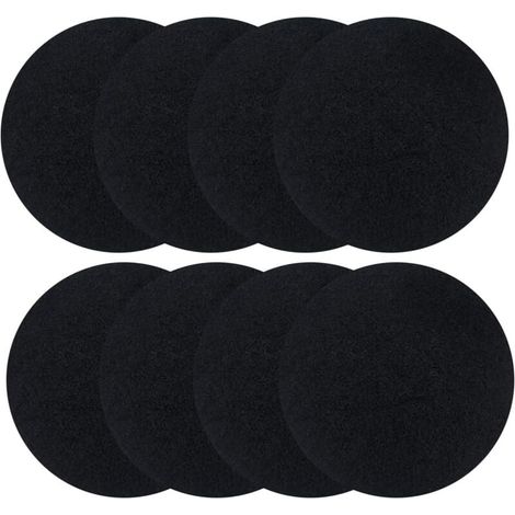8 Pièces Filtres Compost Ronds, Filtres à Charbon Actif Filtre Anti-Odeur pour Poubelles à Compost Ronds, Convient aux Poubelles Jusqu'à 17 cm (1/4)