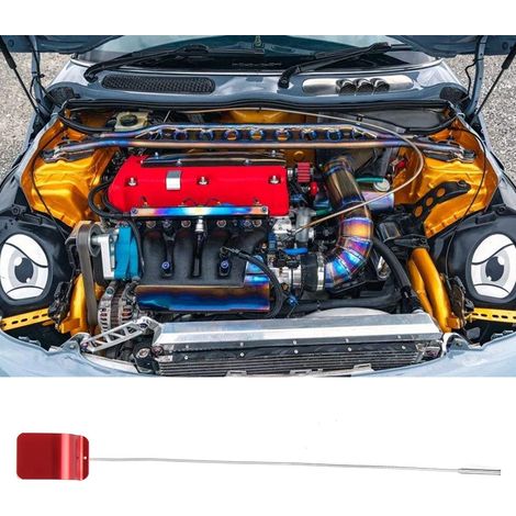 Jauge d'huile moteur modifiée pour Honda K20 rouge (1/5)