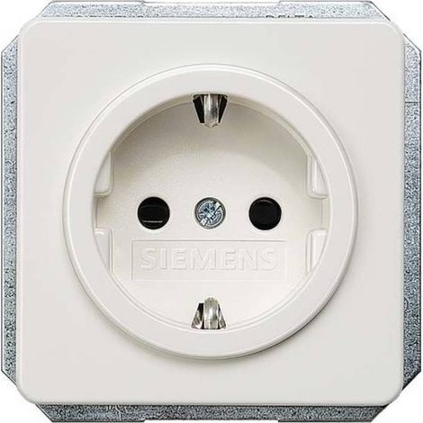 Siemens Interruttore Presa di corrente Delta Bianco 5UB1405 (1/4)
