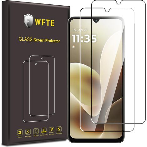 Lot de 2 Verre Trempé pour Motorola Moto G06/G06 Power, 0,26mm Film de Protection D'écran avec Haute Transparence à 99%, Anti-trace Protecteur avec Dureté 9H Glass pour Motorola G06