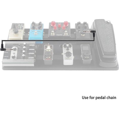 1Pcs Guitar Patch Cables 24 Inch Guitar Pedal Cable 6.35mm Interface Right Angle Type Connectors Noi (1/4)