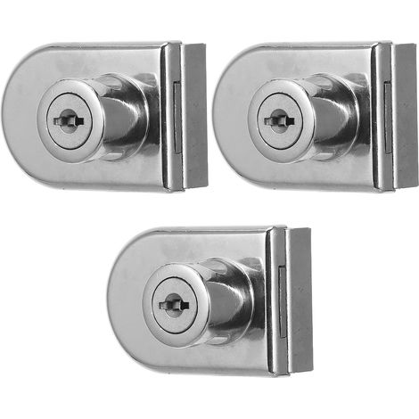 Serrure en alliage de zinc pour vitrines et comptoirs, facile à
