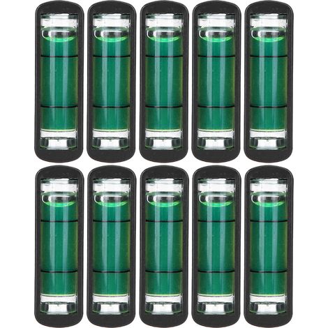 10 mini niveaux à bulle en plastique de haute précision pour trépied d'appareil photo horizontal