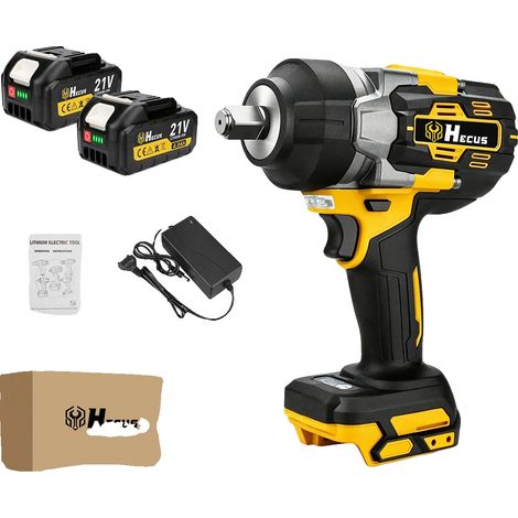 Clé à chocs, 2800 N·M de couple, design sans fil, 2 Batterie, 100V-240V Prise EU-b (1/2)