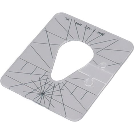 Règle de couture multifonctionnelle en acrylique, forme spéciale, outil de patchwork, gabarit de patron de couture pour le bricolage (1/5)