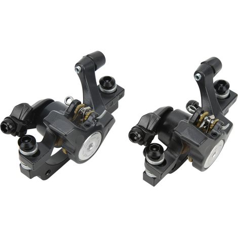 WAKE Fahrrad-Scheibenbremsensatz, Vorder- und Hinterrad-Scheibenbremssättel aus Aluminiumlegierung, 160-mm-Bremsscheibe (1/5)
