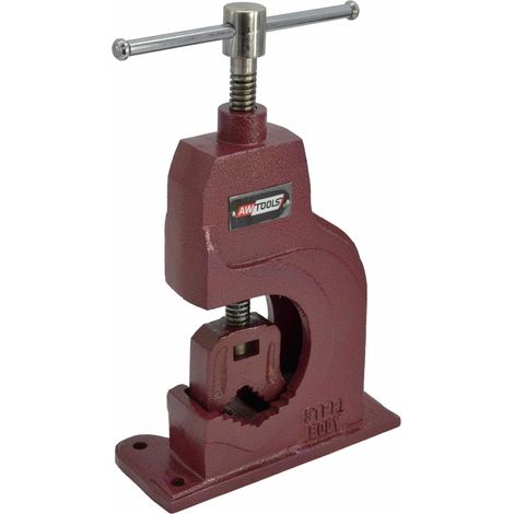 Prensa hidráulica para tubos Awtools, modelo 2", ideal para trabajos de fontanería y mecánica, diseño robusto, alta resistencia, ajuste preciso y sujeción segura.