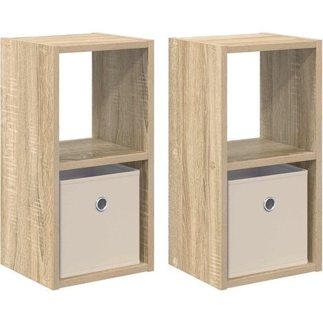 Maison Exclusive - Nachttisch 2 pcs Sonoma-Eiche 25,5 x 22 x 49,5