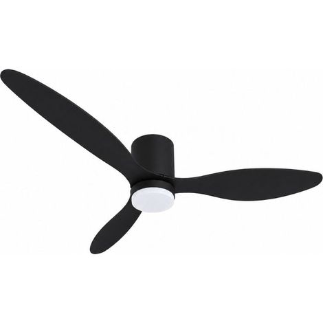 Ventilateur de Plafond LED 18W CCT Noir avec Télécommande Ø107cm - SILAMP (1/2)