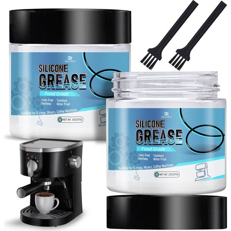 Graisse Silicone - 114g Huile de Silicium - Utilisation Alimentaire - Utilisé Pour La Machine à Café Automatique, Joint En Caoutchouc de Soupape, MéLangeur de Cuisine (1/5)