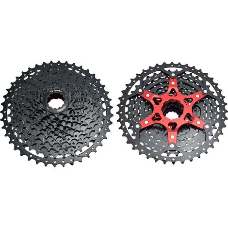 Cassette de rueda libre, compatible con 12 velocidades, diseño ligero, 11 velocidades 11-42T negro (1/2)