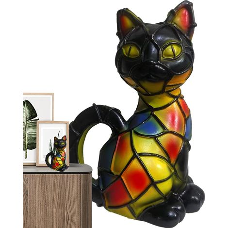 Lampe de table en forme d'animal - Lampe de chevet LED - Éclairage de nuit - Sculpture au design vintage pour bureau, chambre d'enfant, salon, chambre à coucher, bureau, décoration d'intérieur (1/5)