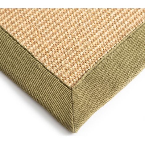 Tapis à griffer pour Chat Sisal Amazonas Crème Bordure: taupe / pistache 40 x 60 cm (1/5)