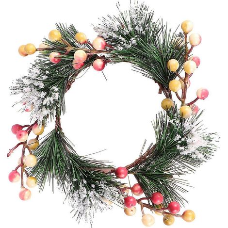 Couronne de porte en résine, fausse plante, guirlande ronde pour la décoration intérieure (1/5)