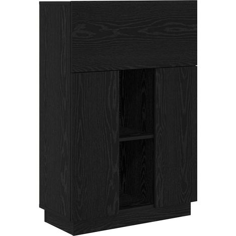 Maison Exclusive - Schreibtisch Schwarz Eichen-Optik 71.5 x 31.5