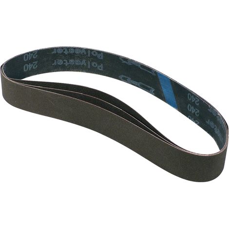 Bandes abrasives 40 x 760 mm Grain 180 - Lot de 3