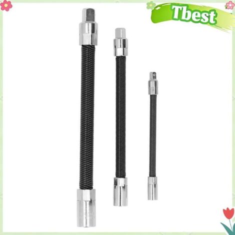 Tbest Barre d'extension flexible Jeu de Barres D'extension Flexibles 3 Pièces, Embout Magnétique Flexible quincaillerie module (1/5)